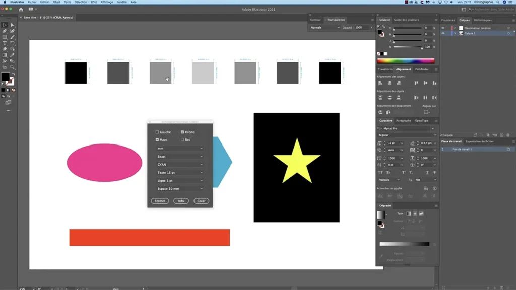 Précision sans compromis dans la cotation de vos objets et plans avec le script de cotation @infographie pour Adobe Illustrator